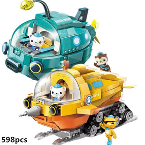 ENLIGHTEN Creator Ideas City Les Octopus Octopod Octonauts Cartoon Building Blocks Model Sets Kids Toy Compatible Legoings Duplo