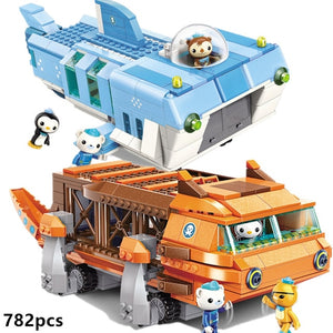 ENLIGHTEN Creator Ideas City Les Octopus Octopod Octonauts Cartoon Building Blocks Model Sets Kids Toy Compatible Legoings Duplo