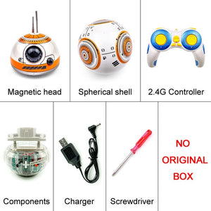 Fast Shipping Intelligent Star Wars Upgrade RC BB8 Robot With Sound Action Figure Gift Toys BB-8 Ball Robot 2.4G Remote Control