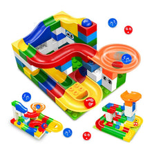 Load image into Gallery viewer, 52Pcs Construction Marble Race Run Maze Balls Track Building Blocks Big Size Educational Bricks Compatible with Legoed Duploed