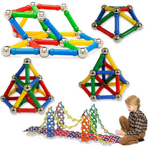 103pcs Magnetic Building Blocks Magnetic Sticks Educational Toys Set for Kids Children