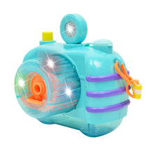 Load image into Gallery viewer, Kids Cartoon Camera Bubble Maker Machine Light and Music Bubble Making Toy for Children