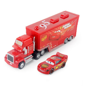 Disney Pixar Cars 2 3 Toys Lightning McQueen Jackson Storm Mack Uncle Truck 1:55 Diecast Model Car Toy Children Birthday Gift