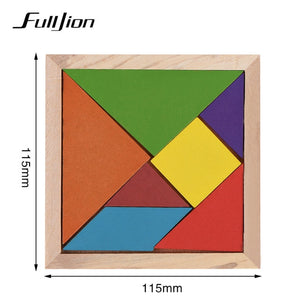 Fulljion Puzzle Games Math Toys For Children Model Wooden Learning Education Montessori 3D Puzzle Jigsaw Teaser Children Cubes