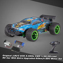 Load image into Gallery viewer, Original JJR/C Q36 2.4GHz 4WD 1/26 RC Car Buggy RTR with Extra Upgraded 60km/h ESC Motor Set