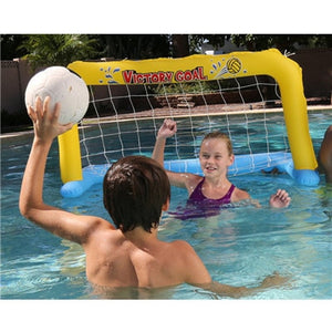 Inflatable Swim Pool Football Goal Basketball Game Water Sports Swim Pool Float Children Party Game Toy Water Accessory Handball