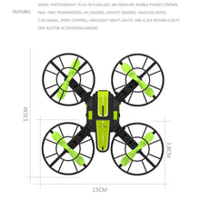 Load image into Gallery viewer, X1 2.4G 2.4GHz Plug-in 4-Axis Mini DIY RC Drone Quadcopter 0.3MP HD Camera FPV