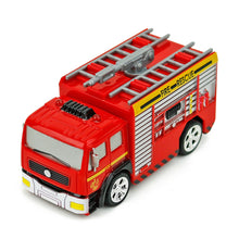 Load image into Gallery viewer, Kids Remote Control Fire Truck Toy DIY Rechargeable RC Construction Toys with Light