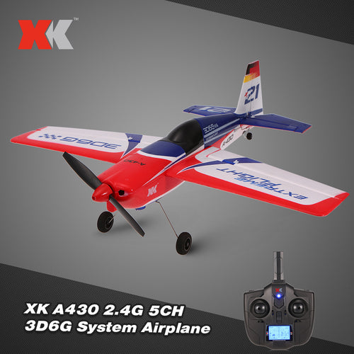 XK A430 2.4G 5CH Brushless Motor 3D6G System RC Airplane 430mm Wingspan EPS Aircraft Compatible Futaba S-FHSS RTF