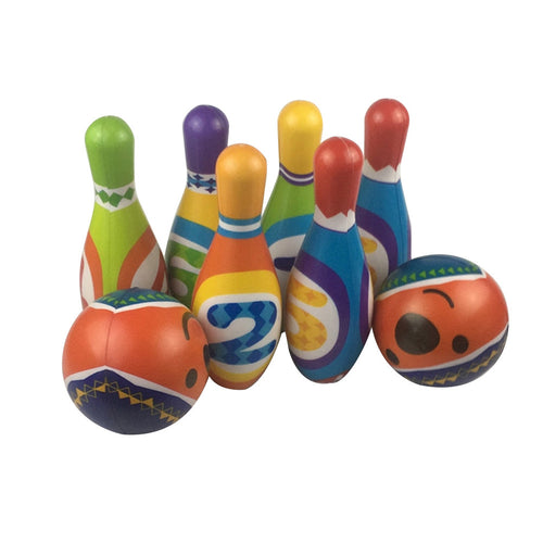 10 Pins 2 Balls Bowling Toy Play Sets Indoor Outdoor Sports Bowling Games Bowling for Children Kids (Multicolor)