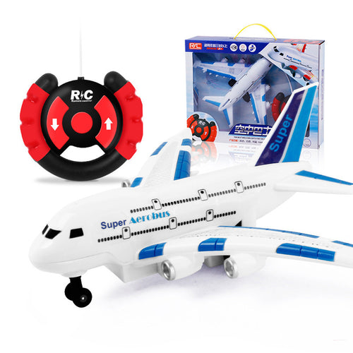 Air Bus Model Remote Control Aircraft With Light Music Children's Toys Gifts