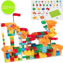 Load image into Gallery viewer, 74-296 PCS Marble Race Run Maze Ball Track Building Blocks ABS Funnel Slide Assemble Bricks Compatible LegoINGlys Duploe Blocks