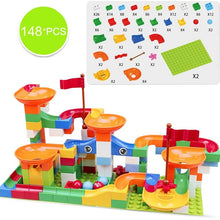 Load image into Gallery viewer, 74-296 PCS Marble Race Run Maze Ball Track Building Blocks ABS Funnel Slide Assemble Bricks Compatible LegoINGlys Duploe Blocks