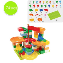 Load image into Gallery viewer, 74-296 PCS Marble Race Run Maze Ball Track Building Blocks ABS Funnel Slide Assemble Bricks Compatible LegoINGlys Duploe Blocks