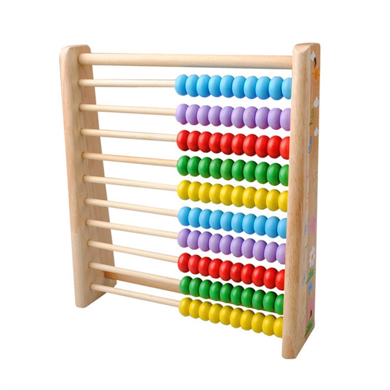 Wooden Vertical Counting Frame Calculation Educational Toys Abacus Math Arithmetic