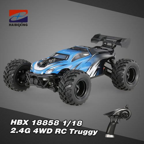 HBX 1/18 18858 2.4GHz 4WD High Speed Electric Car Off-road RC Buggy Racing Truggy Monster Truck RTR