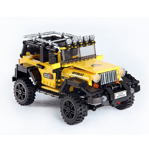 610pcs Offroad Adventure Set Building Blocks Car Series Bricks Toys For Kids Educational Kids Gifts Model Compatible Lego