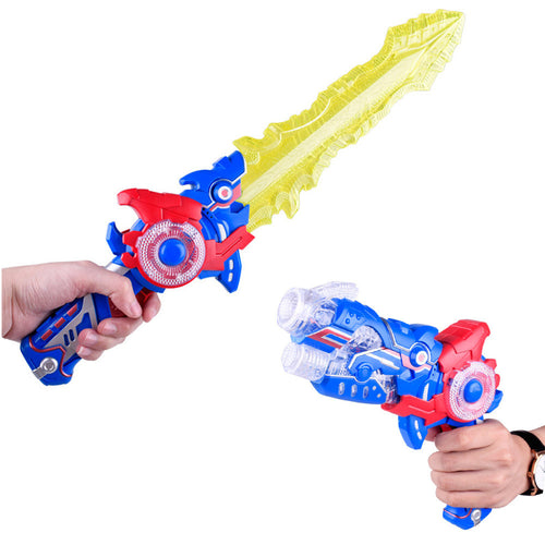 Pistol Sword Creative Plastic Music Party Deformation Toys Flashing Props