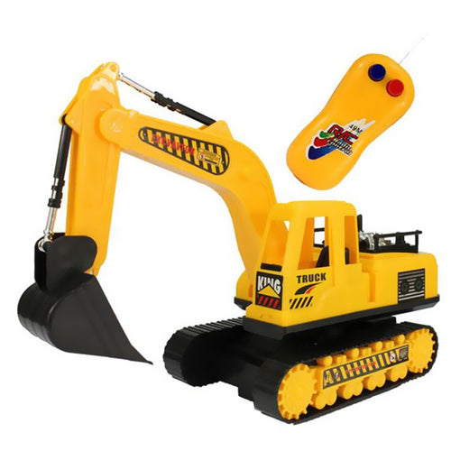 Full Functional Remote Control Electric Truck Excavator Construction Tractor Excavator Toy Transmitter Metal Shovel