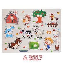 Load image into Gallery viewer, 30cm Kid Early educational toys baby hand grasp wooden puzzle toy alphabet and digit learning education child wood jigsaw toy