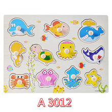Load image into Gallery viewer, 30cm Kid Early educational toys baby hand grasp wooden puzzle toy alphabet and digit learning education child wood jigsaw toy