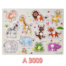 Load image into Gallery viewer, 30cm Kid Early educational toys baby hand grasp wooden puzzle toy alphabet and digit learning education child wood jigsaw toy