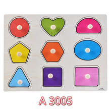 Load image into Gallery viewer, 30cm Kid Early educational toys baby hand grasp wooden puzzle toy alphabet and digit learning education child wood jigsaw toy