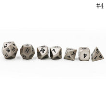Load image into Gallery viewer, 7Pcs/set Antique Metal Polyhedral Dice   Bag DND RPG MTG Role Playing Board Game