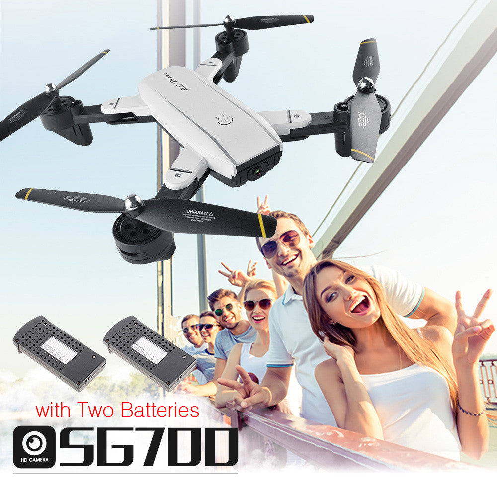 SG700 2.0MP Camera Wifi FPV Foldable 6-Axis Gyro Optical Flow Positioning Altitude Hold Headless RC Quadcopter w/ Two Batteries