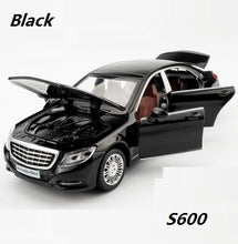 Load image into Gallery viewer, 1/32 Maybach S600 Diecast Metal Car Models High Simulation Vehicle Toy With Light Music 6 Doors Can Be Opened Gifts For Children