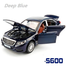 Load image into Gallery viewer, 1/32 Maybach S600 Diecast Metal Car Models High Simulation Vehicle Toy With Light Music 6 Doors Can Be Opened Gifts For Children