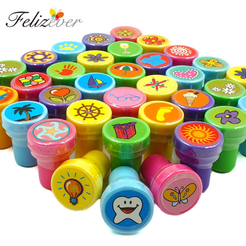 36PCS Self-ink Stamps Kids Birthday Party  Favors for Birthday Giveaways Gift Toys Boy Girl Christmas Goodie Bag Pinata Fillers
