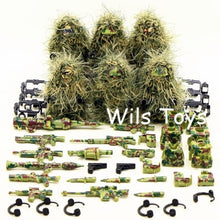 Load image into Gallery viewer, 6pcs Ghillie Suit MILITARY Camouflage Army Special Forces Soldier War SWAT DIY Building Blocks Figure Educational Toys Gift Boy