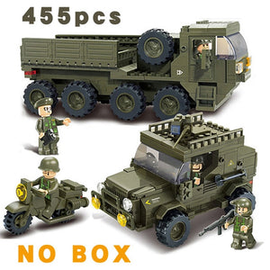 Sluban compatible legoed Military Tank world war 2 Army figures Series Set troops Building Blocks Bricks Helicopter Model Toys