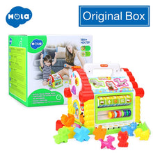 Load image into Gallery viewer, HOLA 739 Multifunctional Musical Toys Baby Fun House Musical Electronic Geometric Blocks Sorting Learning Educational Toys Gifts