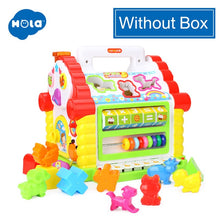 Load image into Gallery viewer, HOLA 739 Multifunctional Musical Toys Baby Fun House Musical Electronic Geometric Blocks Sorting Learning Educational Toys Gifts