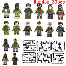 Load image into Gallery viewer, Military SWAT Team Guns Weapons Pack Building Blocks City Police Figure WW2 Compatible Legoings Bricks Army Builders Toys Gift