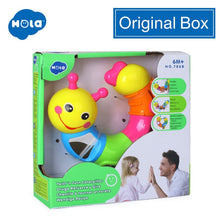 Load image into Gallery viewer, HOLA 786B Kids Educational Toys Baby Rattle Lovely Worm Toys Insert Puzzle Turning Toys for Baby Fingers Flexible Training