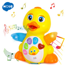 Load image into Gallery viewer, Dancing Duck Battery Operated Toy Figure Action Toy with Flashing Lights Electric Universal Musical Baby Toys