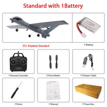 Load image into Gallery viewer, RC Airplane Plane Z51 20 Minutes Fligt Time Gliders 2.4G Flying Model with LED Hand Throwing Wingspan Foam Plane Toys Kids Gifts