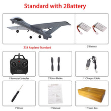 Load image into Gallery viewer, RC Airplane Plane Z51 20 Minutes Fligt Time Gliders 2.4G Flying Model with LED Hand Throwing Wingspan Foam Plane Toys Kids Gifts