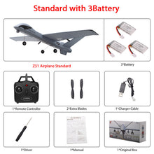 Load image into Gallery viewer, RC Airplane Plane Z51 20 Minutes Fligt Time Gliders 2.4G Flying Model with LED Hand Throwing Wingspan Foam Plane Toys Kids Gifts