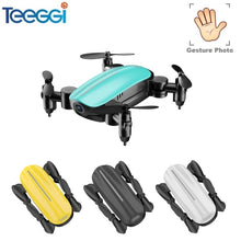 Load image into Gallery viewer, Teeggi T10 Mini Drone with Camera HD Foldable WiFi FPV RC Quadcopter Headless Mode Altitude Hold VS S9 Micro Pocket Selfie Dron