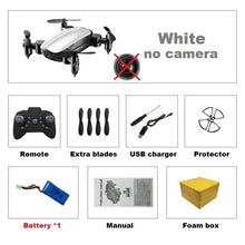 Load image into Gallery viewer, Teeggi T10 Mini Drone with Camera HD Foldable WiFi FPV RC Quadcopter Headless Mode Altitude Hold VS S9 Micro Pocket Selfie Dron