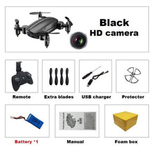 Load image into Gallery viewer, Teeggi T10 Mini Drone with Camera HD Foldable WiFi FPV RC Quadcopter Headless Mode Altitude Hold VS S9 Micro Pocket Selfie Dron