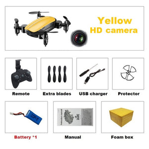 Teeggi T10 Mini Drone with Camera HD Foldable WiFi FPV RC Quadcopter Headless Mode Altitude Hold VS S9 Micro Pocket Selfie Dron