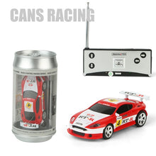 Load image into Gallery viewer, 8 Colors 20Km/h Coke Can Mini RC Car Radio Remote Control Car Micro Racing Car 4 Frequencies Toy For Kids Gifts RC Models