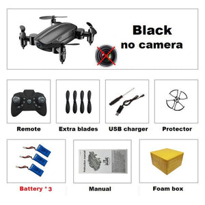 Teeggi T10 Mini Drone with Camera HD Foldable WiFi FPV RC Quadcopter Headless Mode Altitude Hold VS S9 Micro Pocket Selfie Dron