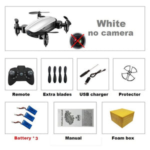 Teeggi T10 Mini Drone with Camera HD Foldable WiFi FPV RC Quadcopter Headless Mode Altitude Hold VS S9 Micro Pocket Selfie Dron