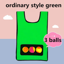Load image into Gallery viewer, Happymaty Game Props Vest Sticky Jersey Vest Game Vest Waistcoat With Sticky Ball Throwing Children Kids Outdoor Fun Sports Toy